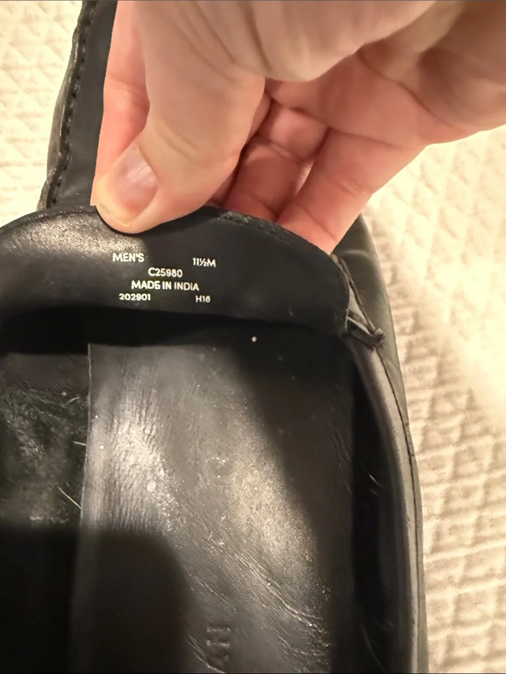 Cole Haan polished black